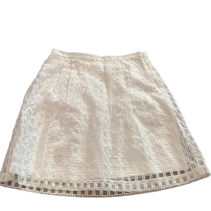 Jessica Simpson Women’s Size 6 Lined Skirt‎ Side Zip White
